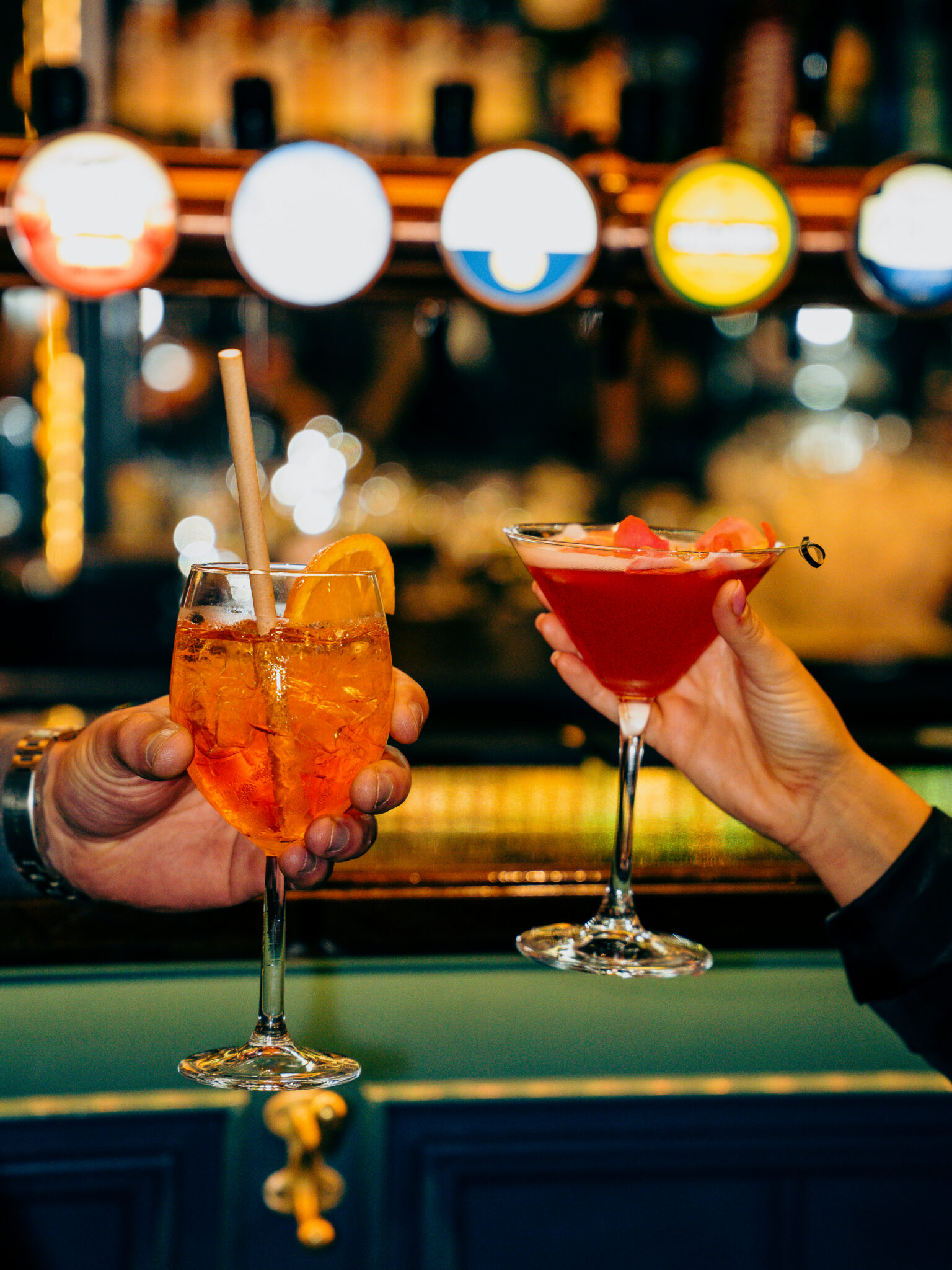 Cocktails being served at Gough's