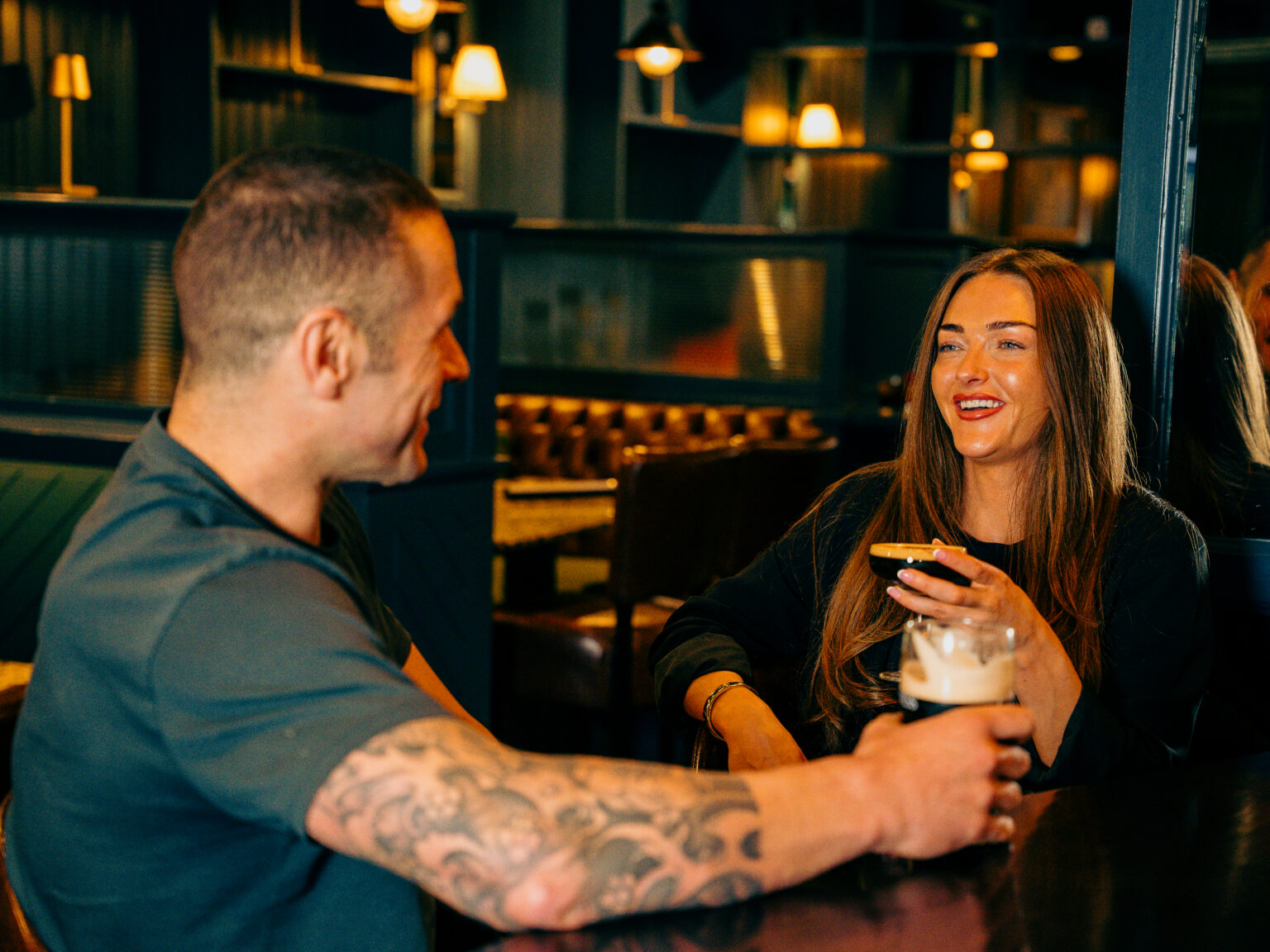 Guests enjoying the atmosphere at Gough's